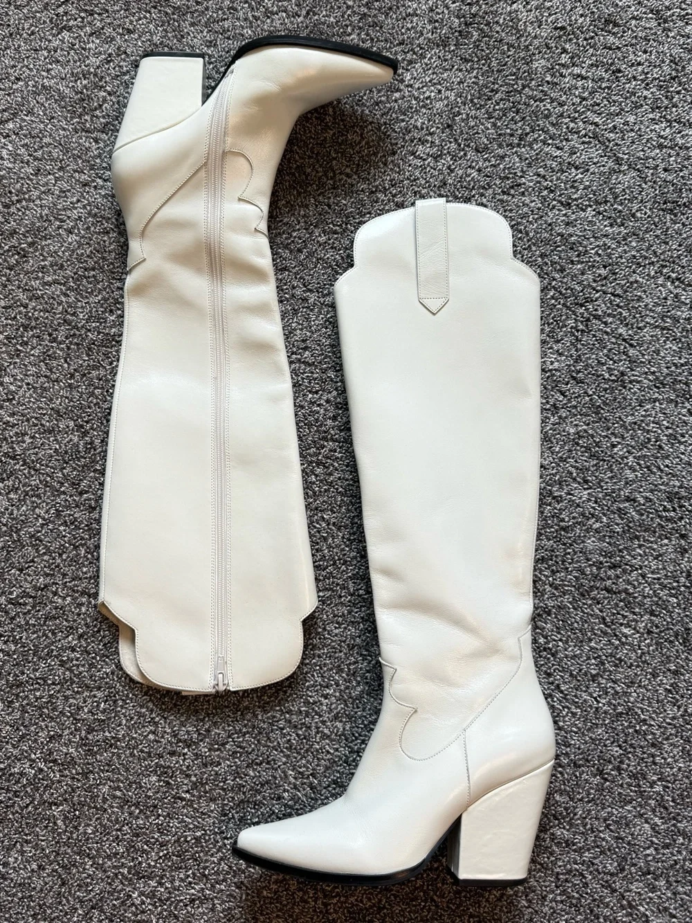 Jeffrey Campbell x Free People Iris Over The Knee Cowboy Western Boots size 6